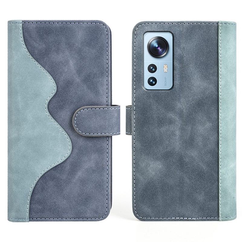 Flip Cover Xiaomi 12 / 12X Tofarvet Kunst