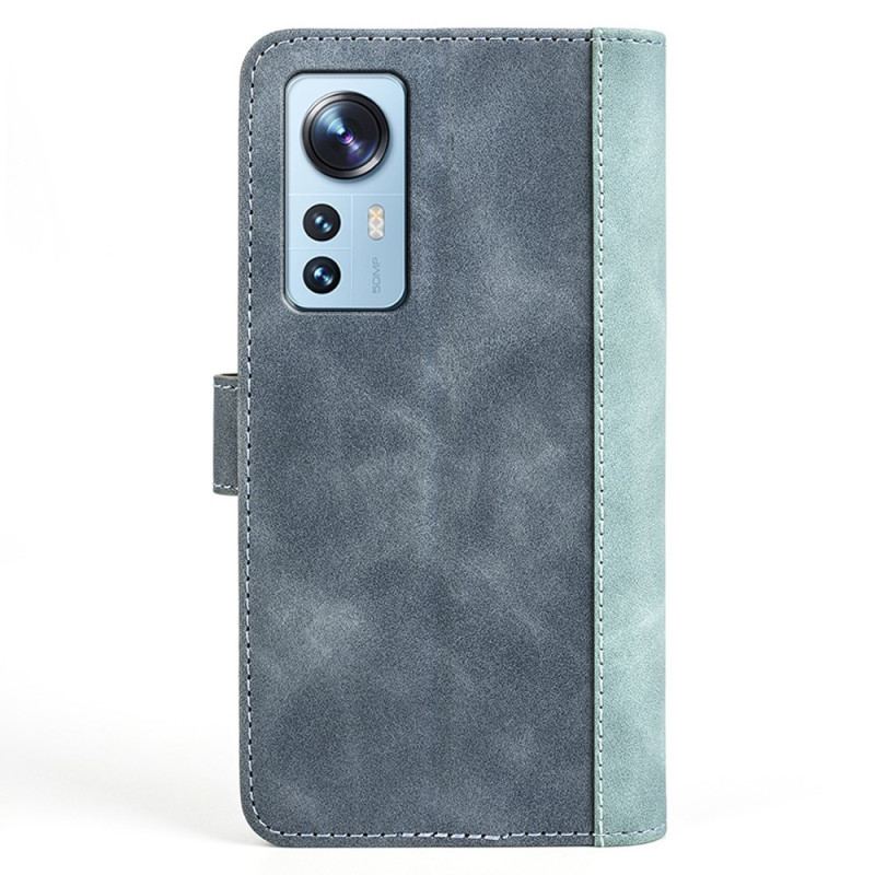 Flip Cover Xiaomi 12 / 12X Tofarvet Kunst