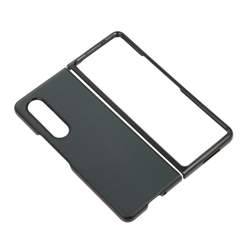 Cover Samsung Galaxy Z Fold 3 5G Ægte Læder Design