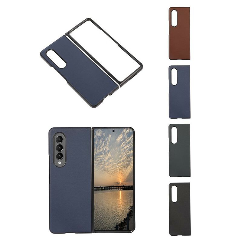 Cover Samsung Galaxy Z Fold 3 5G Ægte Læder Design