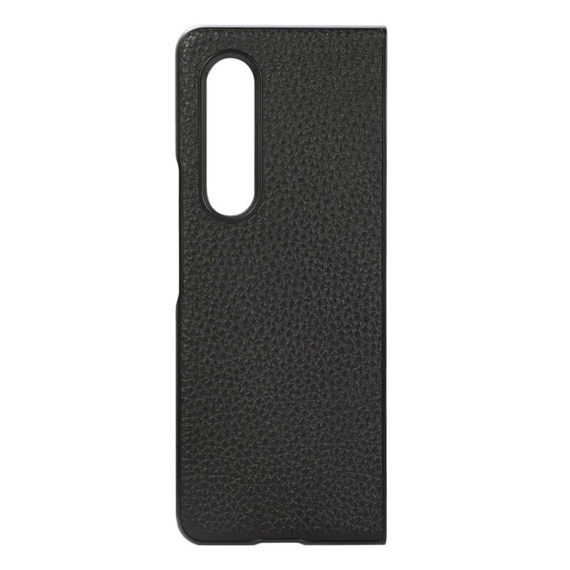 Cover Samsung Galaxy Z Fold 3 5G Ægte Litchi Læder