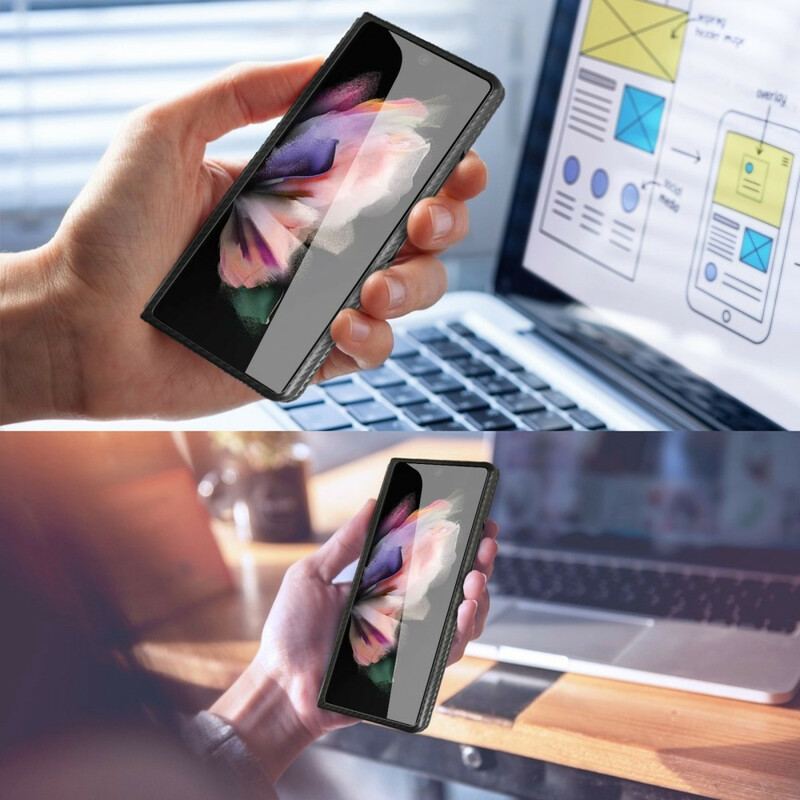 Cover Samsung Galaxy Z Fold 3 5G Beskyttelsessæt Support Og Skærmbeskytter