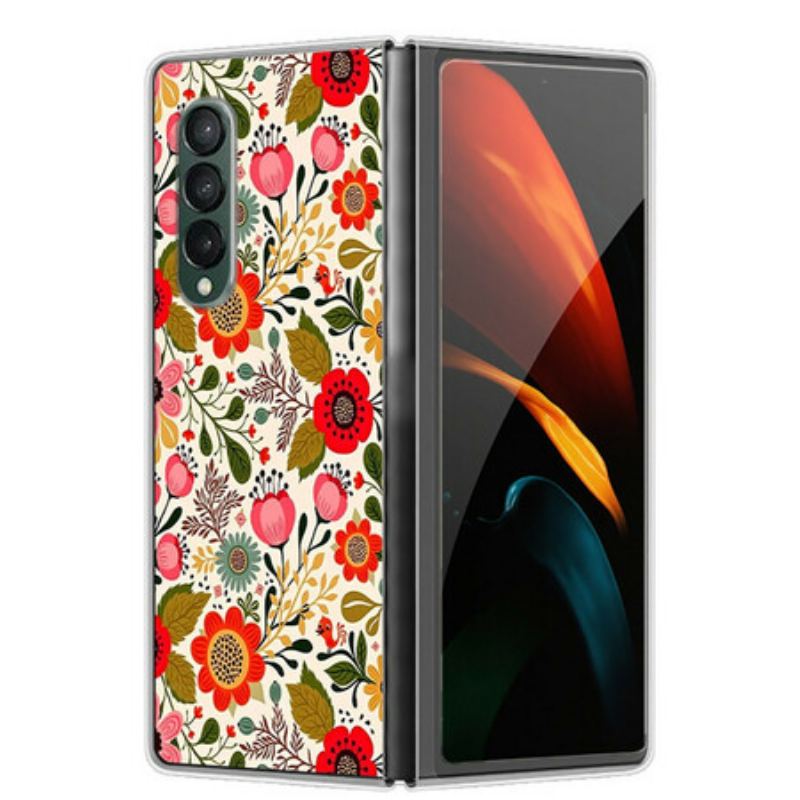 Cover Samsung Galaxy Z Fold 3 5G Blomstertapet