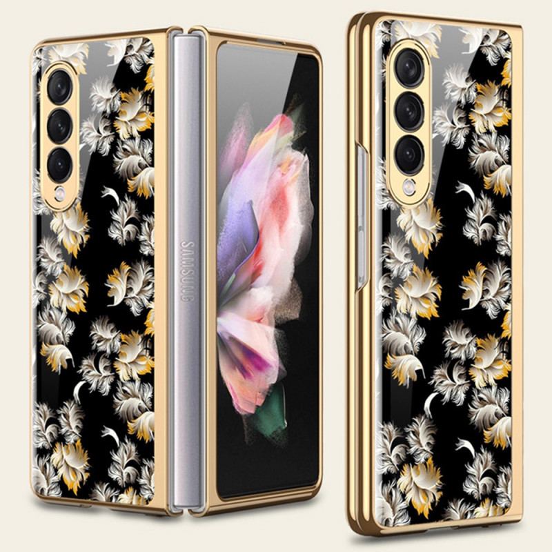 Cover Samsung Galaxy Z Fold 3 5G Blomstret Hærdet Glas