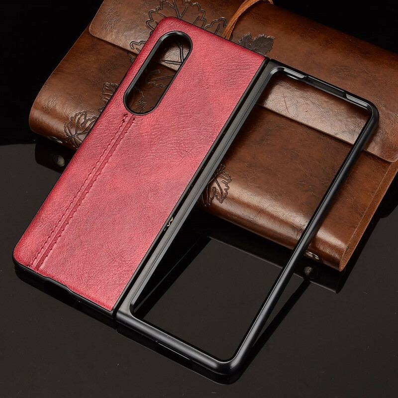 Cover Samsung Galaxy Z Fold 3 5G Couture Lædereffekt