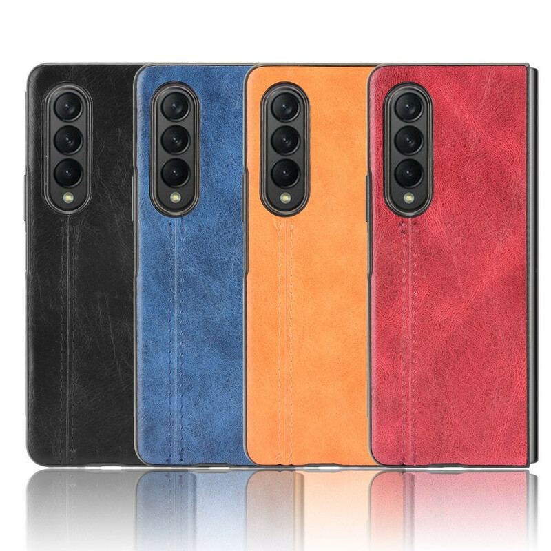 Cover Samsung Galaxy Z Fold 3 5G Couture Lædereffekt