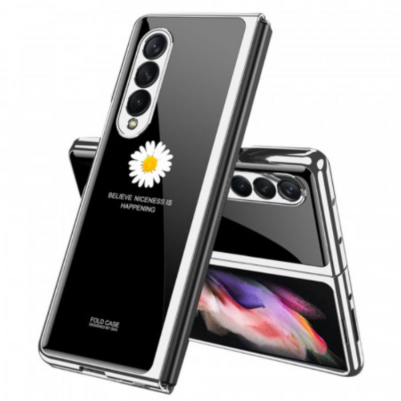 Cover Samsung Galaxy Z Fold 3 5G Daisy Hærdet Glas Gkk