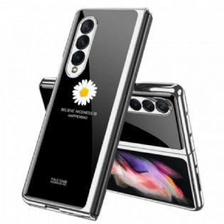 Cover Samsung Galaxy Z Fold 3 5G Daisy Hærdet Glas Gkk