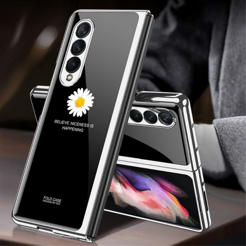 Cover Samsung Galaxy Z Fold 3 5G Daisy Hærdet Glas Gkk