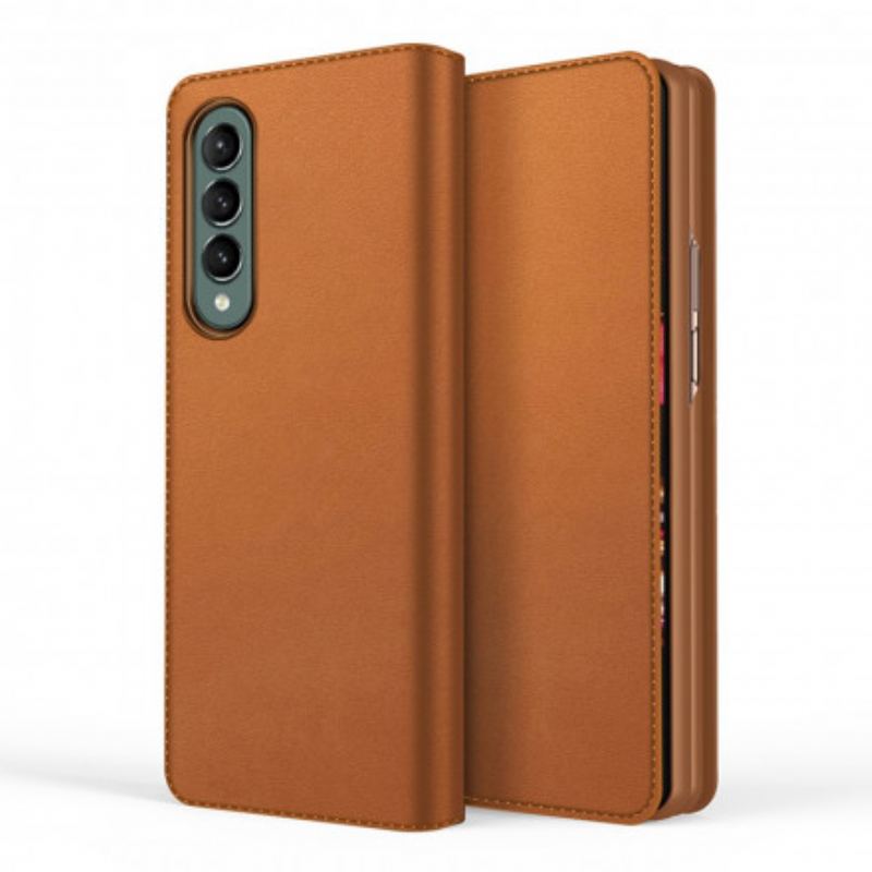 Cover Samsung Galaxy Z Fold 3 5G Flip Cover Skin-touch Split Læder