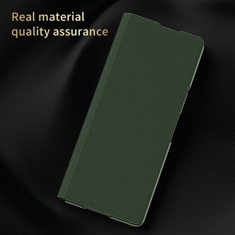 Cover Samsung Galaxy Z Fold 3 5G Flip Cover Stilfuld Kulfiber