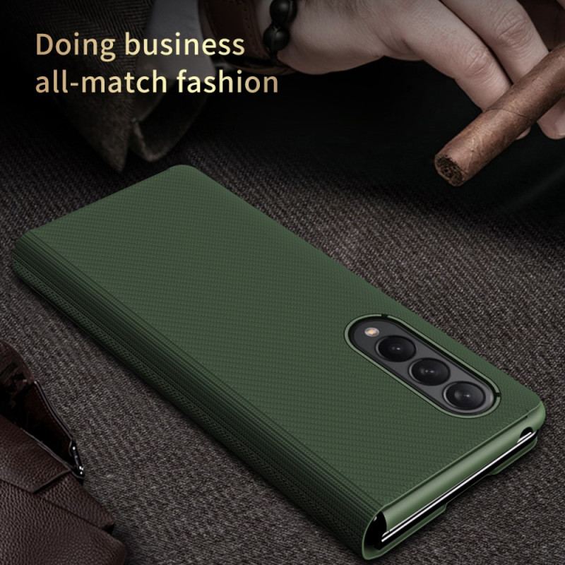 Cover Samsung Galaxy Z Fold 3 5G Flip Cover Stilfuld Kulfiber