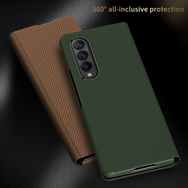 Cover Samsung Galaxy Z Fold 3 5G Flip Cover Stilfuld Kulfiber