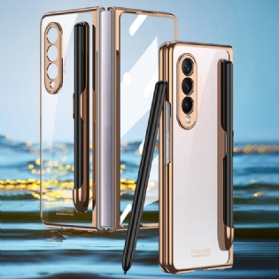 Cover Samsung Galaxy Z Fold 3 5G Gennemsigtig Med Gkk Stylus Holder