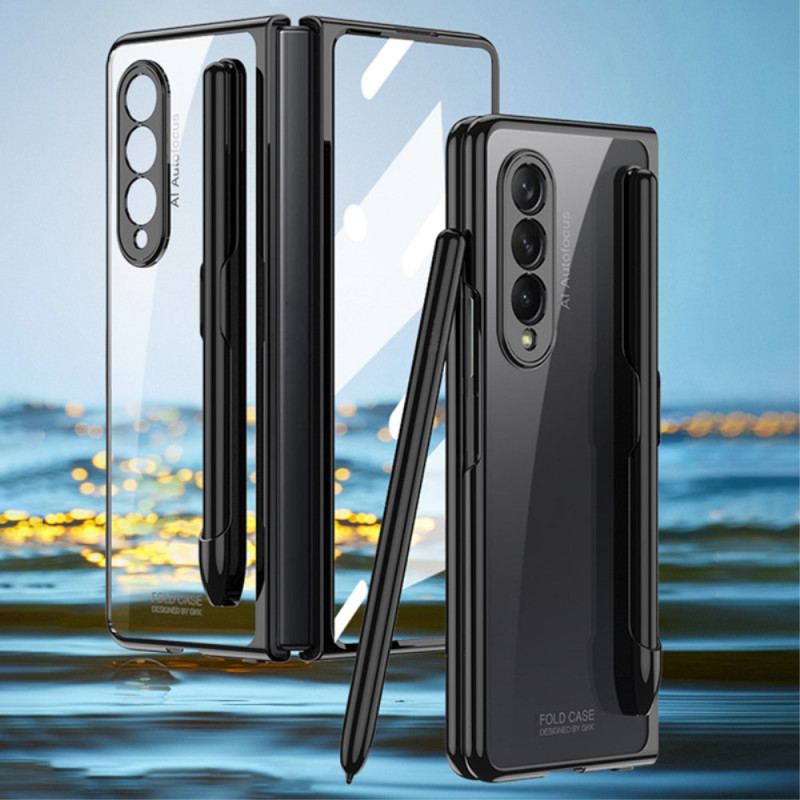 Cover Samsung Galaxy Z Fold 3 5G Gennemsigtig Med Gkk Stylus Holder