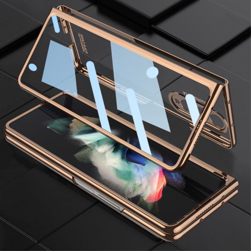 Cover Samsung Galaxy Z Fold 3 5G Gennemsigtig Med Gkk Stylus Holder