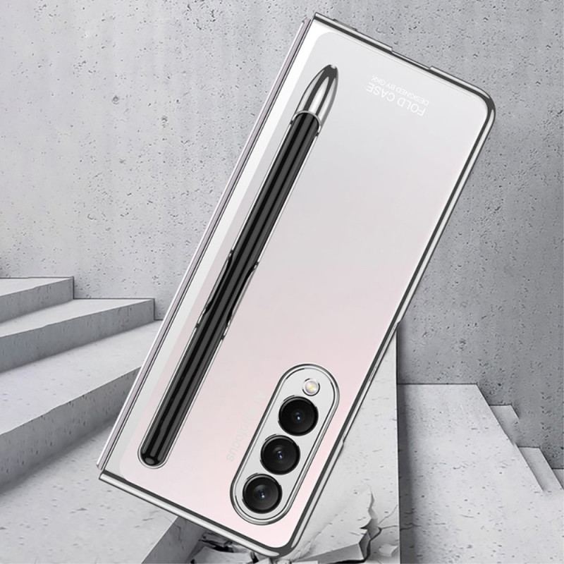 Cover Samsung Galaxy Z Fold 3 5G Gennemsigtig Med Gkk Stylus Holder