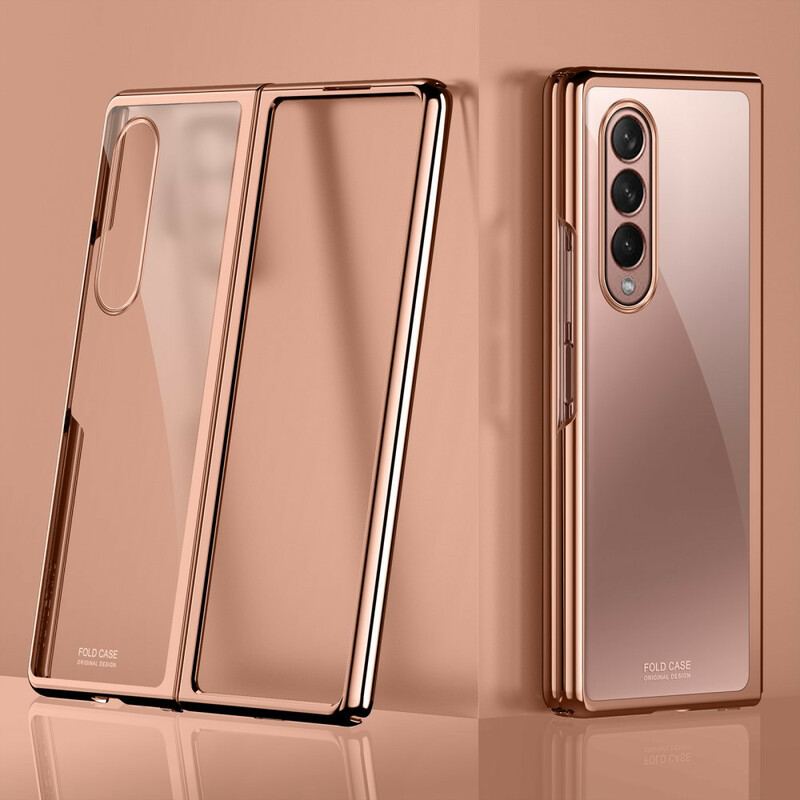 Cover Samsung Galaxy Z Fold 3 5G Gennemsigtige Metalliske Kanter