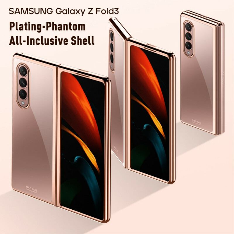 Cover Samsung Galaxy Z Fold 3 5G Gennemsigtige Metalliske Kanter