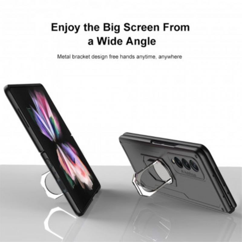 Cover Samsung Galaxy Z Fold 3 5G Hybrid Med Ring-support Gkk