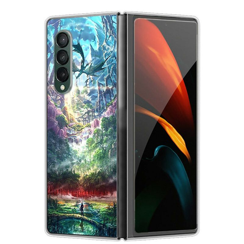 Cover Samsung Galaxy Z Fold 3 5G Kunstnerisk Natur