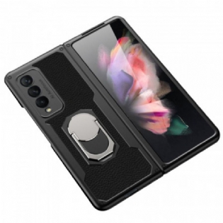 Cover Samsung Galaxy Z Fold 3 5G Læder Litchi Ring-support Gkk