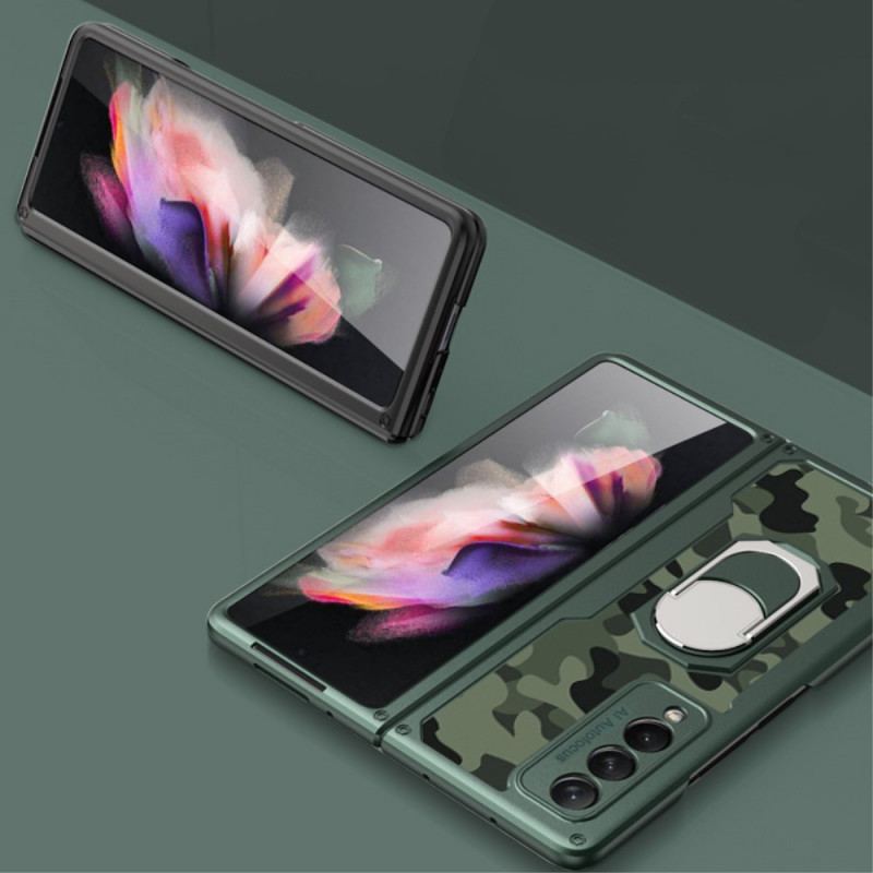 Cover Samsung Galaxy Z Fold 3 5G Læder Litchi Ring-support Gkk