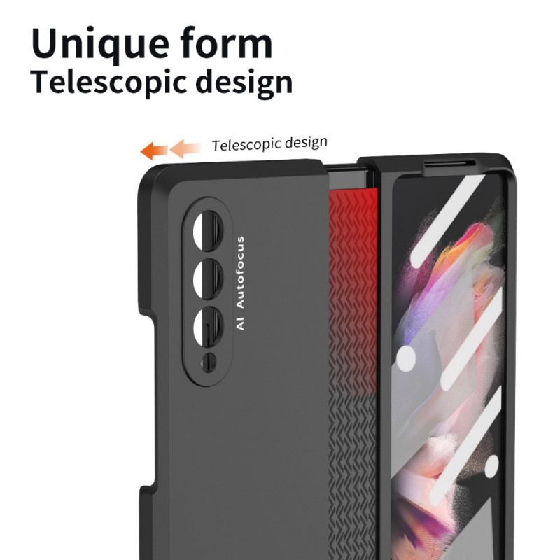 Cover Samsung Galaxy Z Fold 3 5G Med Skærmbeskytter Og Hængsel