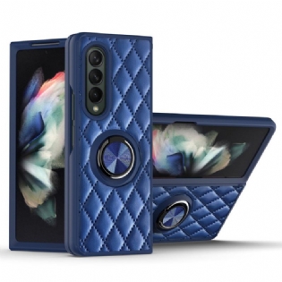 Cover Samsung Galaxy Z Fold 3 5G Polstret Med Ring-support