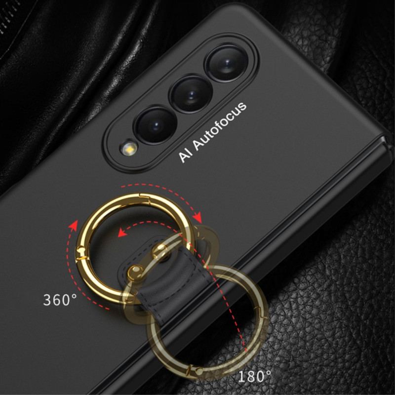 Cover Samsung Galaxy Z Fold 3 5G Ring-support Og Skærmbeskytter Gkk