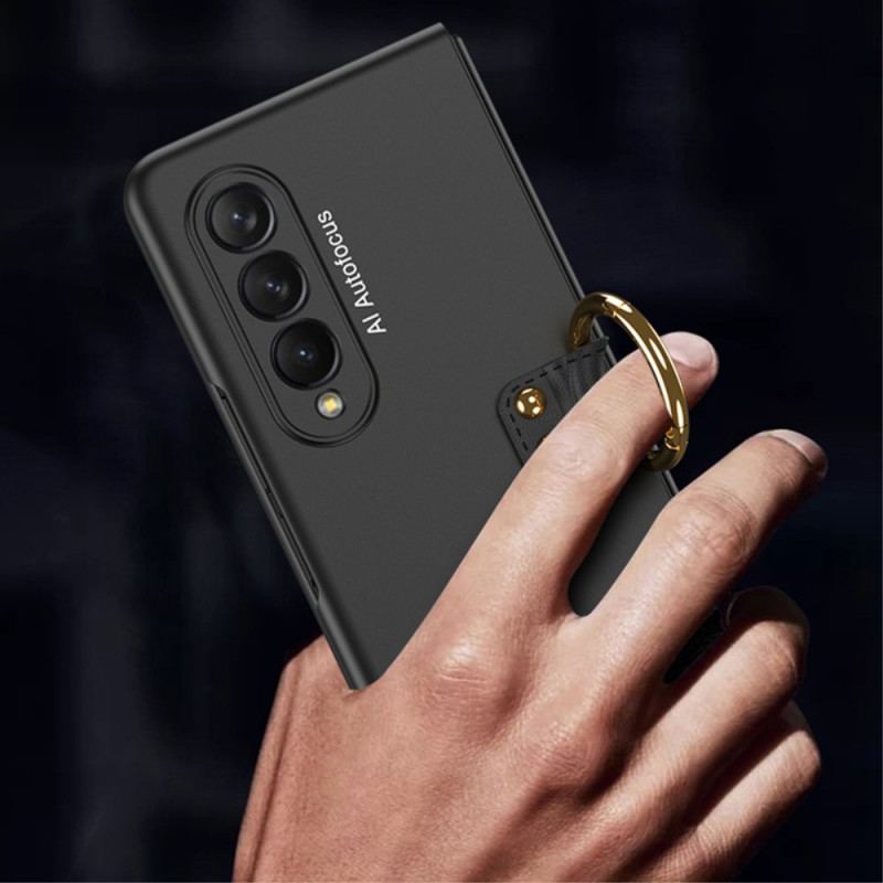 Cover Samsung Galaxy Z Fold 3 5G Ring-support Og Skærmbeskytter Gkk