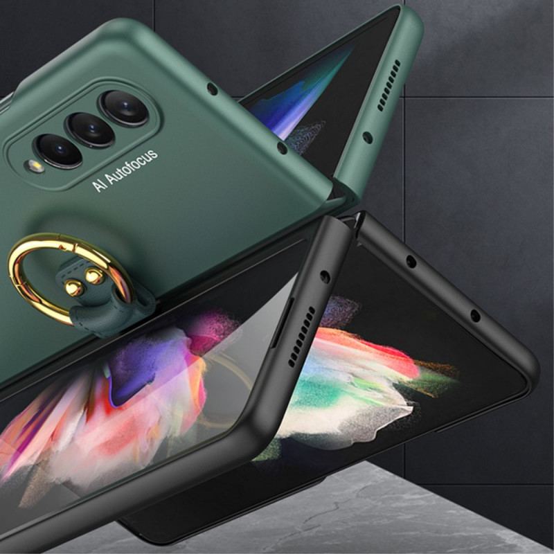 Cover Samsung Galaxy Z Fold 3 5G Ring-support Og Skærmbeskytter Gkk