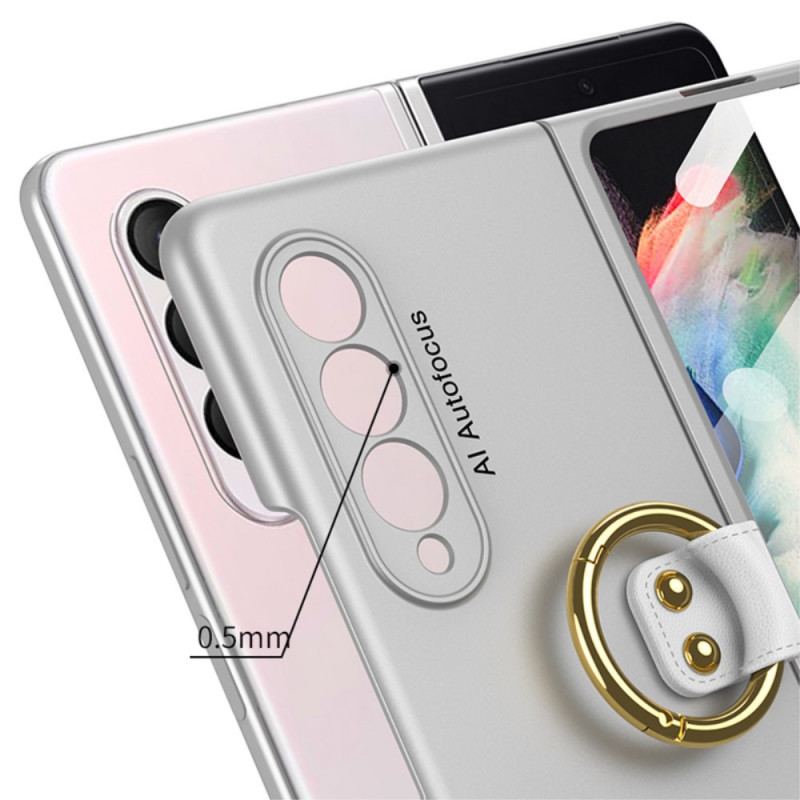 Cover Samsung Galaxy Z Fold 3 5G Ring-support Og Skærmbeskytter Gkk