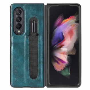 Cover Samsung Galaxy Z Fold 3 5G Style Læder Stylus Holder Caseneo