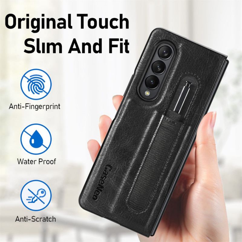 Cover Samsung Galaxy Z Fold 3 5G Style Læder Stylus Holder Caseneo