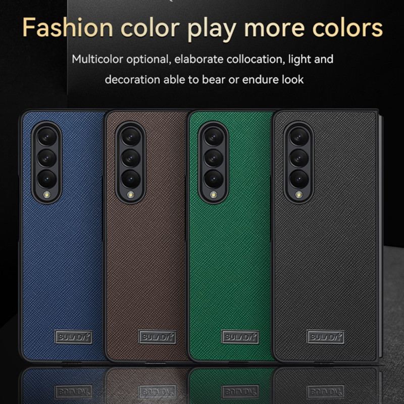 Cover Samsung Galaxy Z Fold 3 5G Sulada Tekstureret Kunstlæder