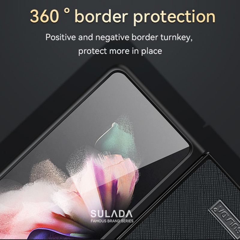 Cover Samsung Galaxy Z Fold 3 5G Sulada Tekstureret Kunstlæder