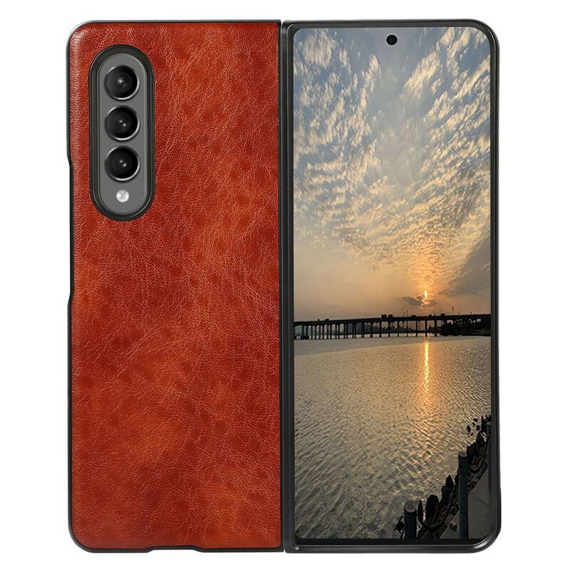 Cover Samsung Galaxy Z Fold 3 5G Tekstureret Kunstlæder