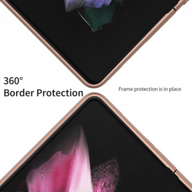 Cover Samsung Galaxy Z Fold 3 5G Vævet Læderstøtte Gkk