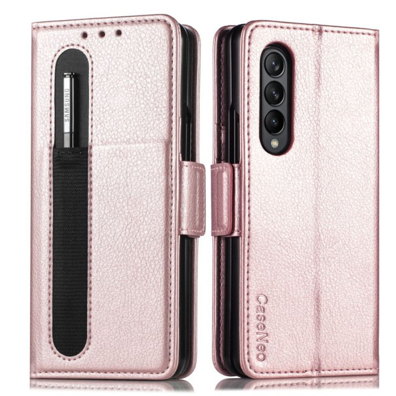 Flip Cover Samsung Galaxy Z Fold 3 5G Caseneo Lædereffekt