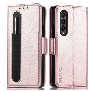 Flip Cover Samsung Galaxy Z Fold 3 5G Caseneo Lædereffekt