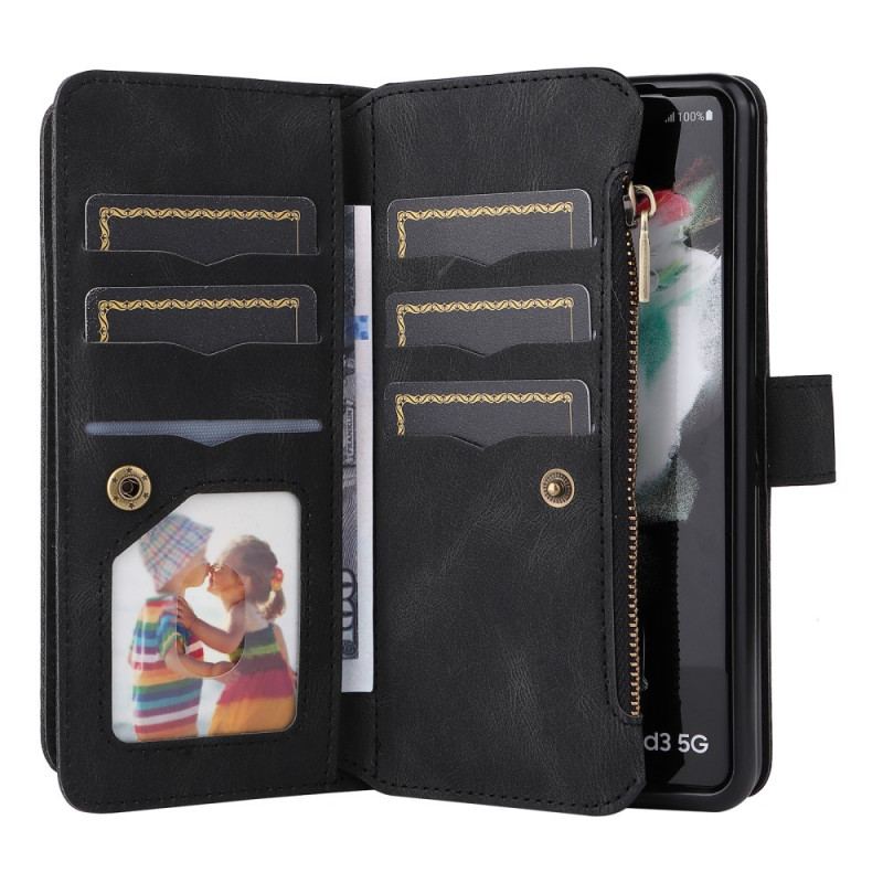 Flip Cover Samsung Galaxy Z Fold 3 5G Multifunktionskortholder