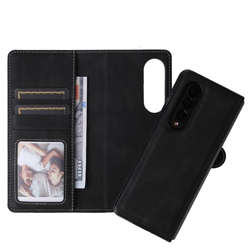 Flip Cover Samsung Galaxy Z Fold 3 5G Vintage Aftagelig