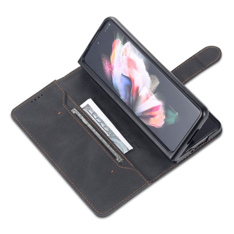 Læder Cover Samsung Galaxy Z Fold 3 5G Azns Læderstyling