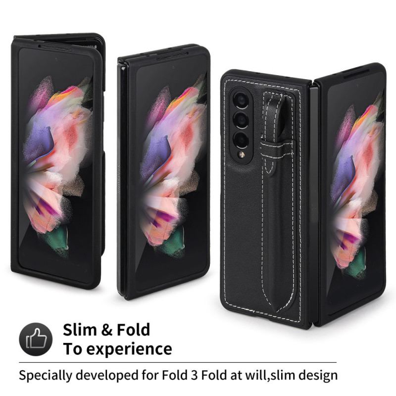 Mobilcover Samsung Galaxy Z Fold 3 5G Penholder I Ægte Læder