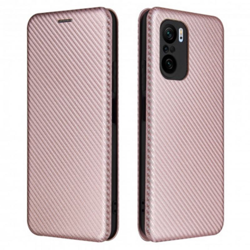 Cover Xiaomi Mi 11i 5G Flip Cover Kulfiber Med Støttering