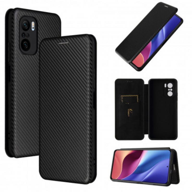 Cover Xiaomi Mi 11i 5G Flip Cover Kulfiber Med Støttering