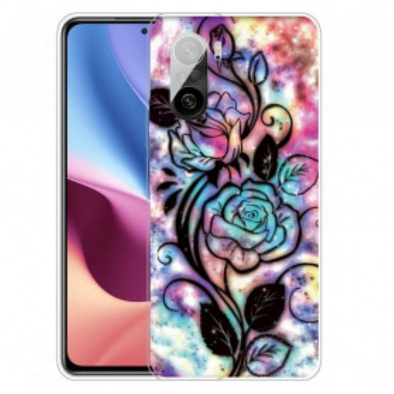 Cover Xiaomi Mi 11i 5G Grafisk Blomst