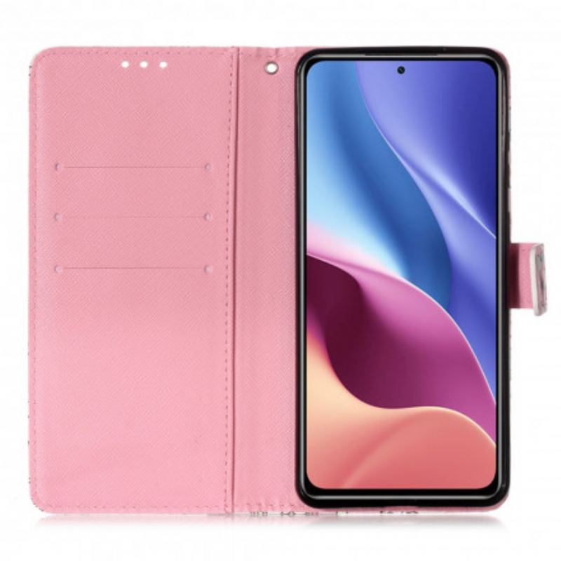 Flip Cover Xiaomi Mi 11i 5G Røde Sommerfugle