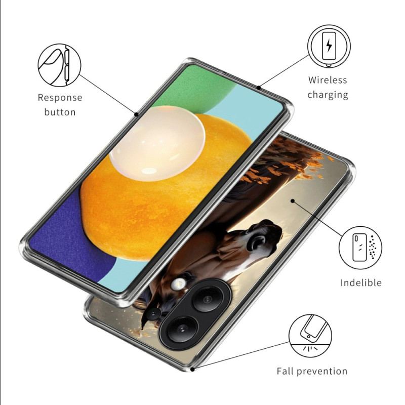 Cover Til Xiaomi Redmi Note 13 4g Hestemønster